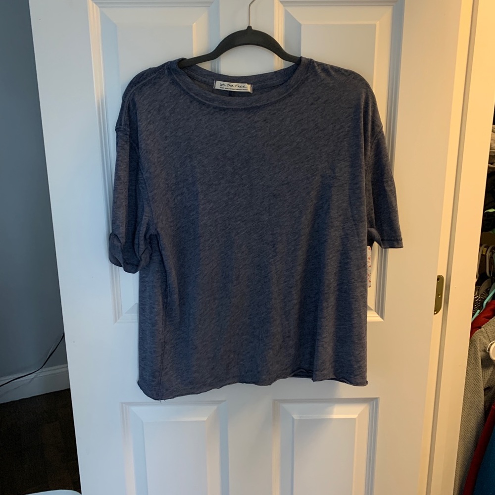 NWT Free people blue t shirt